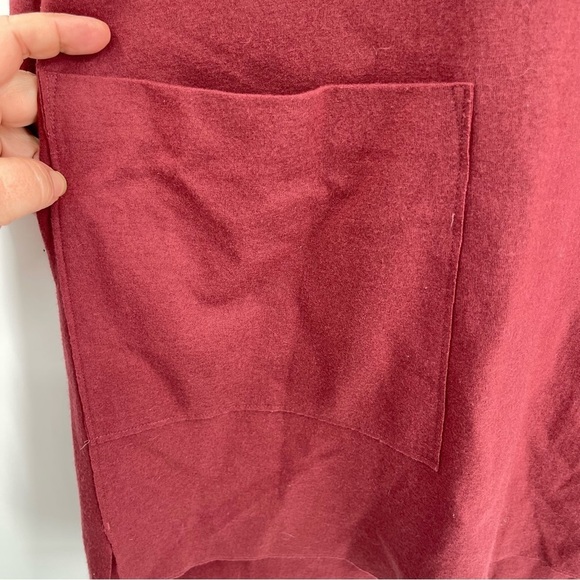 Eileen Fisher Women’s Tunic Top Wool Raw Edge Size XL 3/4 Sleeves Scoop Neck - Picture 8 of 11